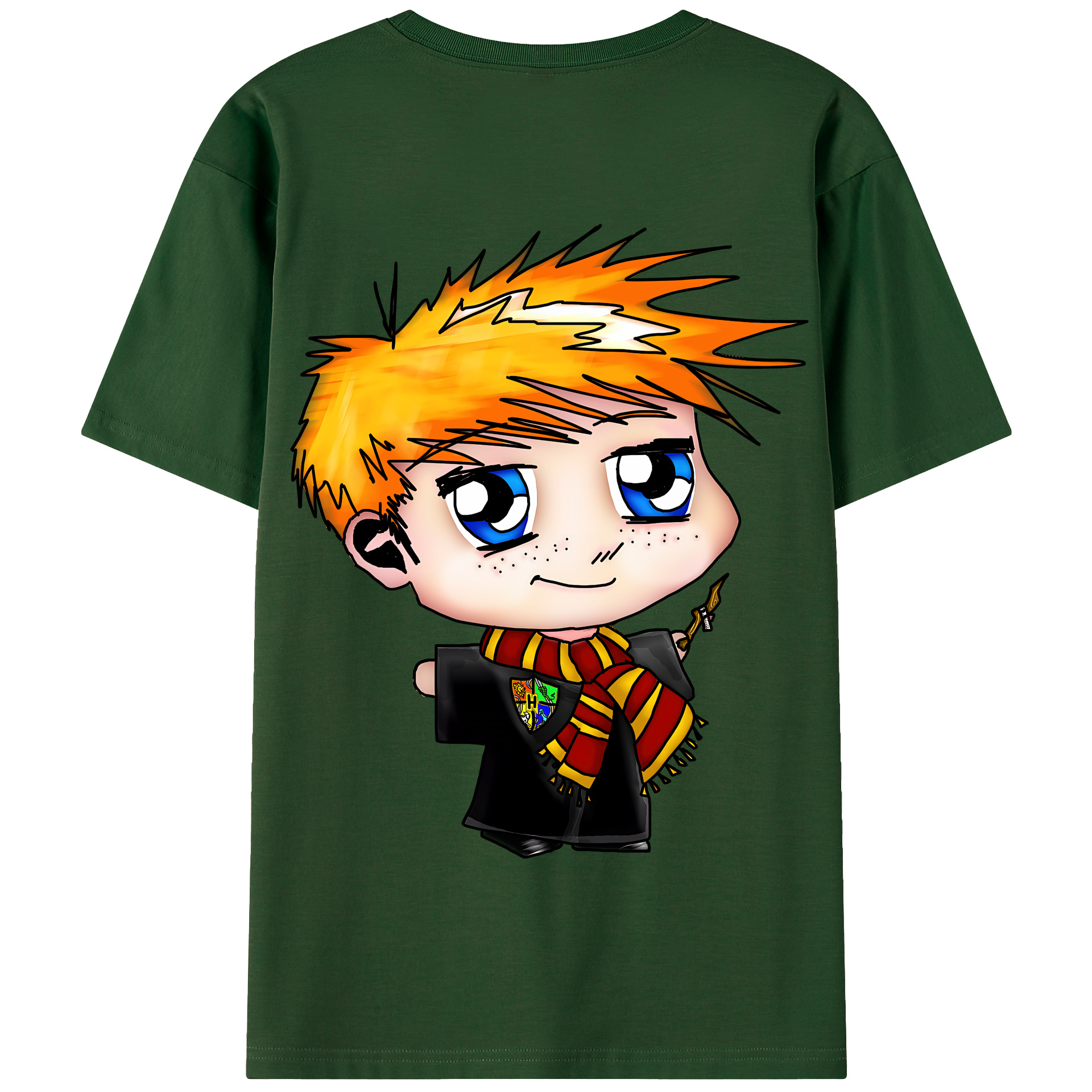 （画像用） Harry Potter ハリー・ポッターシリーズ 綿100％半袖Tシャツ（背面プリント）